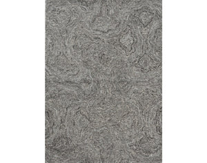 HomeRoots 9' Hand-Tufted Abstract Wool Area Rug in Gray Tones - Stylish Softness for Modern Living Spaces 9' X 12' 375366