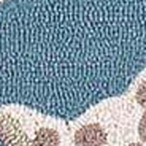 HomeRoots 8' Coastal Elegance Hand-Tufted Runner Rug with Seashell and Coral Design for High-Traffic Spaces 3' X 5' 375433