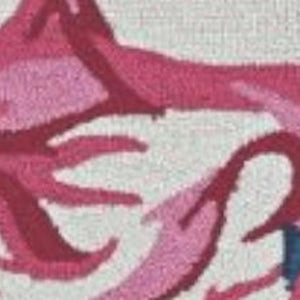 HomeRoots 8' Hand Hooked Ivory and Pink Flamingo Area Rug – Stylish, Durable Design for Any Room Decor 8' X 10' 375443