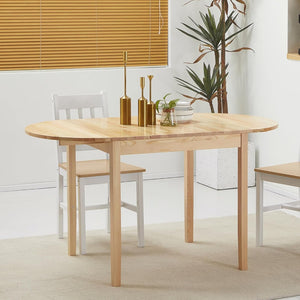 English Elm Dfw Solid Pine Drop Leaf Dining Table Expandable Space Saving Design for Small Homes W2301P425832