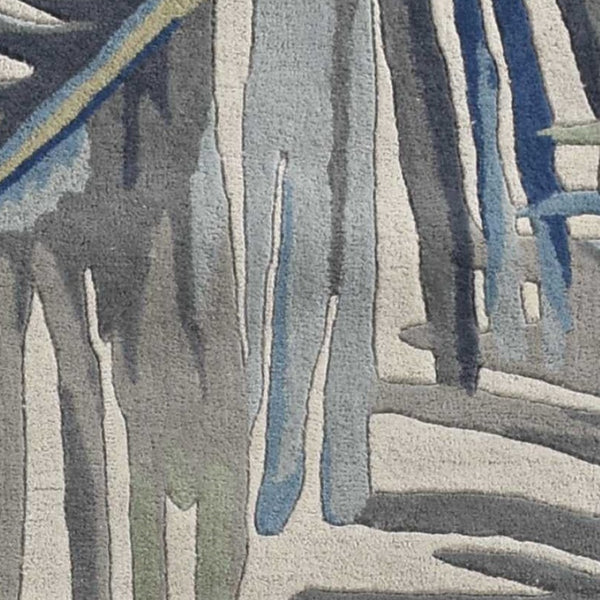 HomeRoots 10' Wool Tropical Botanical Hand-Tufted Runner Rug - Artisan-Made, Unique Design for Modern Spaces 10' Runner 375486