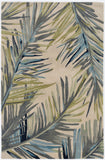 Homeroots 4' X 6' Ivory Hand Tufted Tropical Palms Indoor Area Rug  Wool 375487