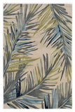 Homeroots 8' X 10' Ivory Hand Tufted Tropical Palms Indoor Area Rug  Wool 375491