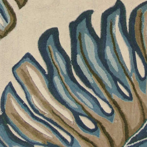 HomeRoots 10' Tropical Botanical Hand-Tufted Wool Runner Rug for Cozy Hallways and Stylish Spaces 10' Runner 375500