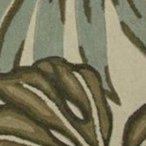HomeRoots 10' Tropical Botanical Hand-Tufted Wool Runner Rug for Cozy Hallways and Stylish Spaces 4' X 6' 375501