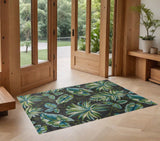 Elegant Floral Area Rug - Trendy Watercolor Design, Machine Woven, Perfect for Any Home Decor