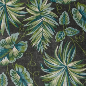 HomeRoots 10' Contemporary Botanical Leaves Area Rug in Gray, Teal & Green - Stylish, Durable & Easy-Care Design 10' X 13' 375514