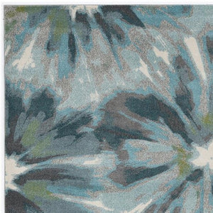 Homeroots 8' X 11' Teal Area Rug  Polypropylene 375517