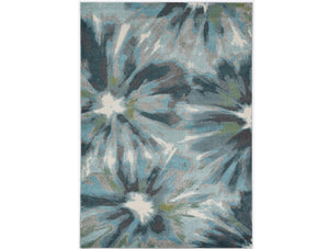 Homeroots 118 X 158 Teal Polypropylene Rug  Polypropylene 375518