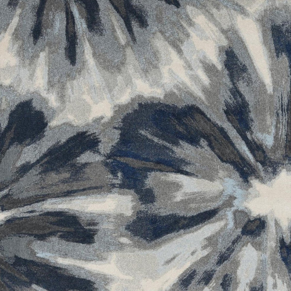 HomeRoots 8' Elegant Ivory and Blue Floral Area Rug - Durable, Stain-Resistant, Perfect for Busy Homes! 8' X 11' 375521