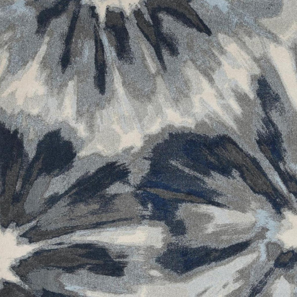 HomeRoots 8' Elegant Ivory and Blue Floral Area Rug - Durable, Stain-Resistant, Perfect for Busy Homes! 8' X 11' 375521