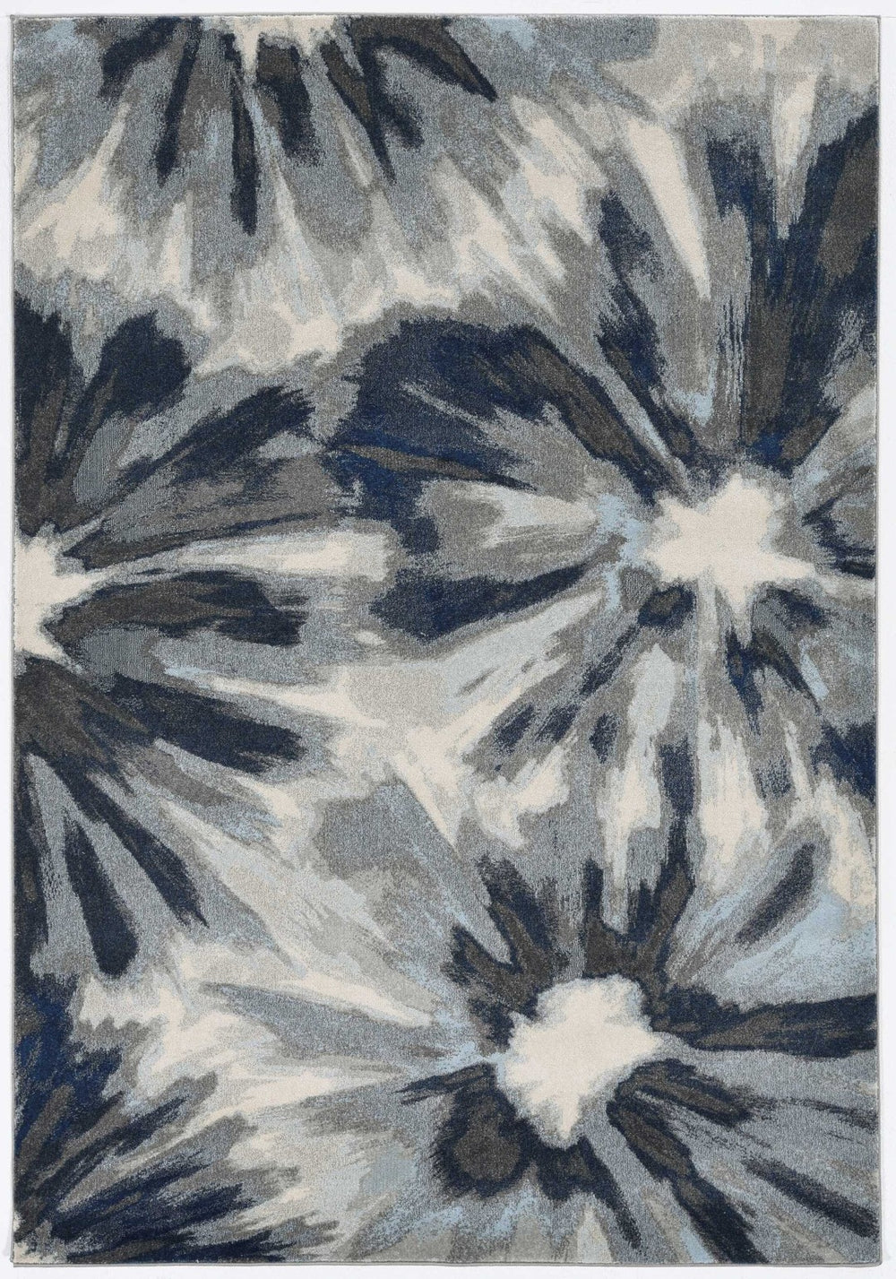 HomeRoots 10' Elegant Ivory and Blue Area Rug - Traditional Floral Design, Durable & Easy-Care for Any Room 10' X 13' 375522