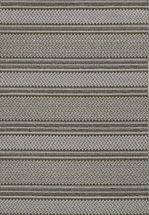 Homeroots 3' X 8' Gray Southwestern Indoor Outdoor Area Rug  Polypropylene 375546