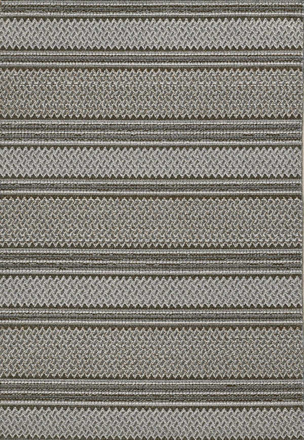 Homeroots 3' X 8' Gray Southwestern Indoor Outdoor Area Rug  Polypropylene 375546