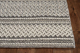 Homeroots 3' X 8' Gray Southwestern Indoor Outdoor Area Rug  Polypropylene 375546