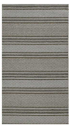 Homeroots 3' X 8' Gray Southwestern Indoor Outdoor Area Rug  Polypropylene 375546