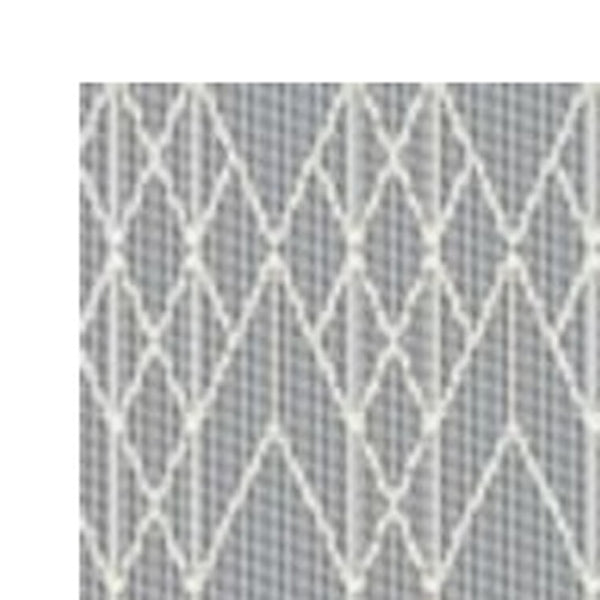 Homeroots 2' X 8' Grey Geometric Lines Runner Rug  Polypropylene 375552