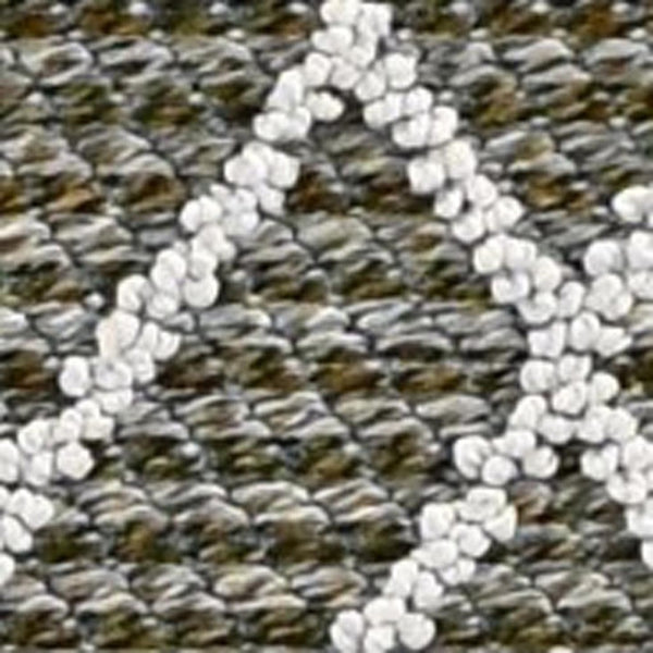 HomeRoots 4' Gray Southwestern Indoor/Outdoor Area Rug - Stylish, Durable, and Low-Maintenance for Any Space 8' x 10' 375556