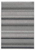 Homeroots 4' X 6' Taupe Striped Area Rug  Polypropylene 375571