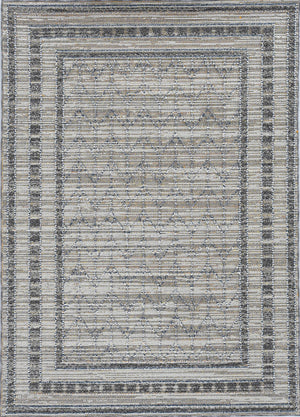 Homeroots 4' X 6' Gray Chevron Indoor Outdoor Area Rug  Polypropylene 375577