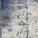 Homeroots 5' X 7' Ice Blue Abstract Splash Indoor Area Rug  Polypropylene 375583