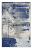 Homeroots 7' X 10' Ice Blue Machine Woven Abstract Indoor Area Rug  Polypropylene 375584