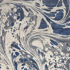 HomeRoots 8' Blue-Gray and Ivory Abstract Area Rug - Modern Art Design for Stylish Living Spaces and Comfort 8' X 10' 375589