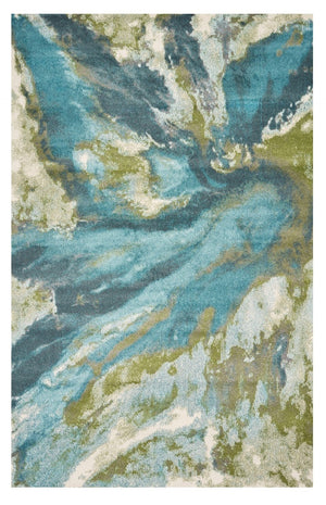 HomeRoots 8' Multicoloured Shag Area Rug - Plush Comfort and Contemporary Style for Living Spaces and Bedrooms 8' X 10' 375601