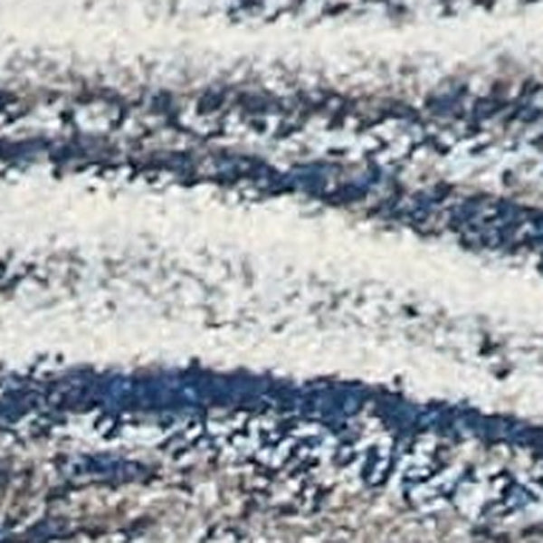 HomeRoots 7' Blue and Beige Abstract Area Rug - Modern, Stain-Resistant, Plush Comfort for Stylish Living Spaces 7' X 10' 375608