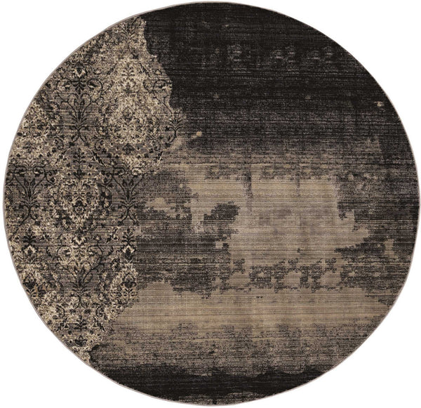 Homeroots 7' X 7' Blue Area Rug  Polypropylene 375657