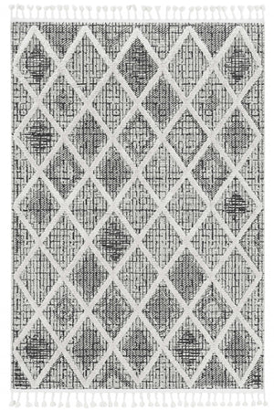 Homeroots 12' X 15' Charcoal Geometric Area Rug  Polyester 375664