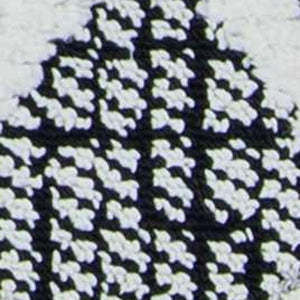 Homeroots 8' Runner Charcoal Geometric Runner Rug  Polyester 375665