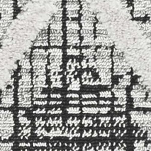HomeRoots 12' Cream and Charcoal Geometric Area Rug - Modern Sophistication for Stylish Living Spaces 5' X 8' 375667