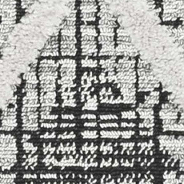 HomeRoots 12' Cream and Charcoal Geometric Area Rug - Modern Sophistication for Stylish Living Spaces 5' X 8' 375667