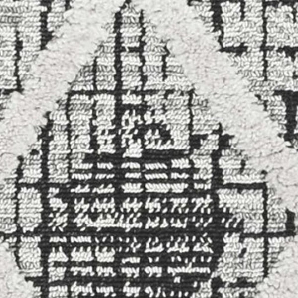 HomeRoots 12' Cream and Charcoal Geometric Area Rug - Modern Sophistication for Stylish Living Spaces 5' X 8' 375667