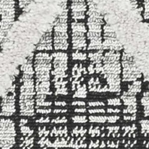 HomeRoots 12' Cream and Charcoal Geometric Area Rug - Modern Sophistication for Stylish Living Spaces 5' X 8' 375667