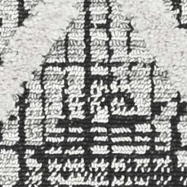 HomeRoots 12' Cream and Charcoal Geometric Area Rug - Modern Sophistication for Stylish Living Spaces 5' X 8' 375667