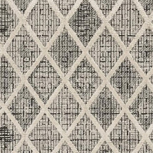 HomeRoots 12' Cream and Charcoal Geometric Area Rug - Modern Sophistication for Stylish Living Spaces 8' X 11' 375668