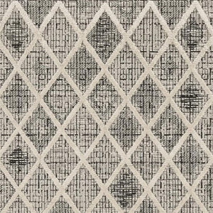 HomeRoots 12' Cream and Charcoal Geometric Area Rug - Modern Sophistication for Stylish Living Spaces 8' X 11' 375668