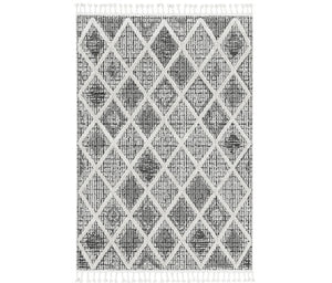 Homeroots 105 X 156 Charcoal Polyester Rug  Polyester 375669