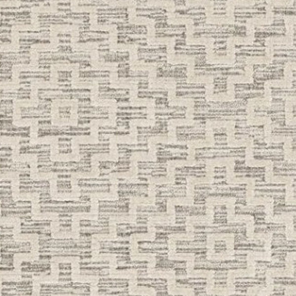 HomeRoots 12' Gray and Ivory Geometric Area Rug - Modern Elegant Design for Living Spaces and Comfort Underfoot 8' X 11' 375686