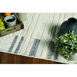 HomeRoots 12' Gray and Ivory Abstract Area Rug - Contemporary Design for Modern Living Spaces and Décor 8' Runner Rectangle 375689