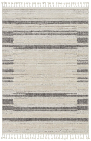 HomeRoots 12' Gray and Ivory Abstract Area Rug - Contemporary Design for Modern Living Spaces and Décor 8' Runner Rectangle 375689