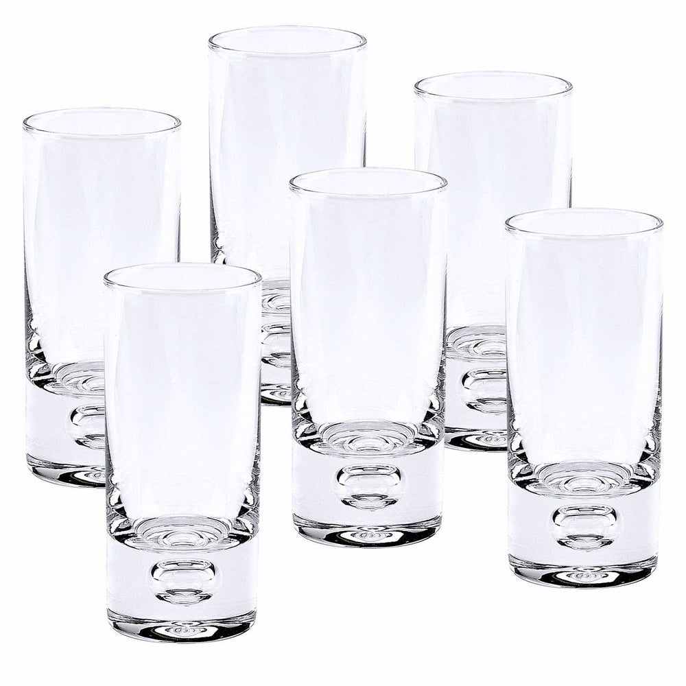 Homeroots Mouth Blown Crystal 6 Pc Shot Or Vodka Glass Set  3 Oz   375717