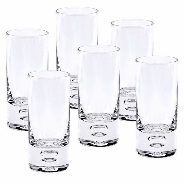 Homeroots Mouth Blown Crystal 6 Pc Shot Or Vodka Glass Set  3 Oz   375717