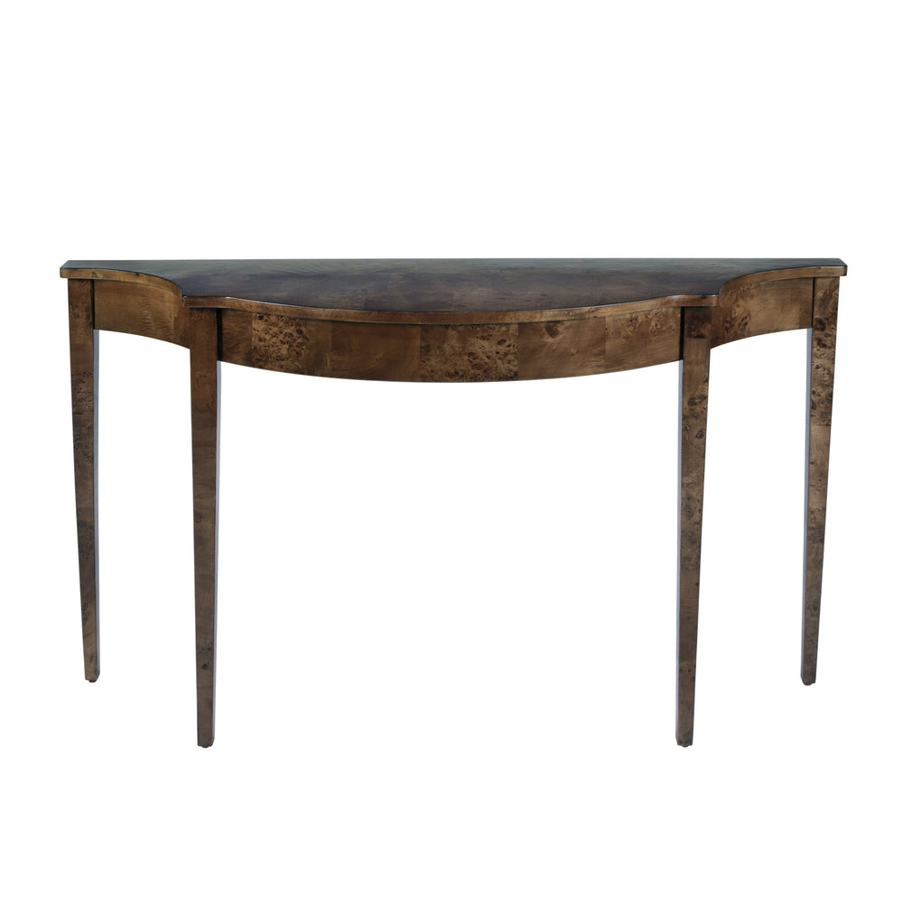 Butler Specialty Butler Demilune Console Table 54" - Classic Cherry Veneer Inlay, Pembroke Legs, Durable Craftsmanship Brown 3757442