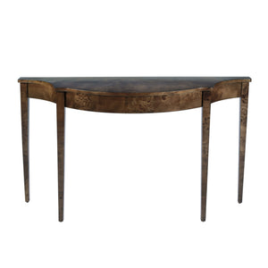 Butler Specialty Butler Demilune Console Table 54" - Classic Cherry Veneer Inlay, Pembroke Legs, Durable Craftsmanship Brown 3757442