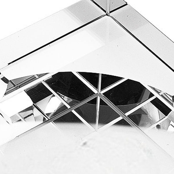 Homeroots 5" Clear Crystal Square Cigar Ash Tray  Crystal 375764