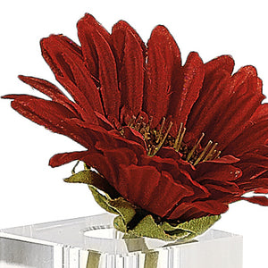 Homeroots 9 Hand Crafted Crystal Square Optical Bud Vase  Lead Free Crystal 375766