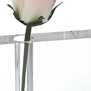 Homeroots 5 Hand Crafted Crystal Bud Vase  Lead Free Crystal 375767